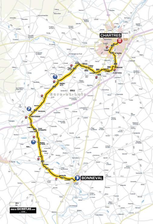 Streckenverlauf Tour de France 2012 - Etappe 19