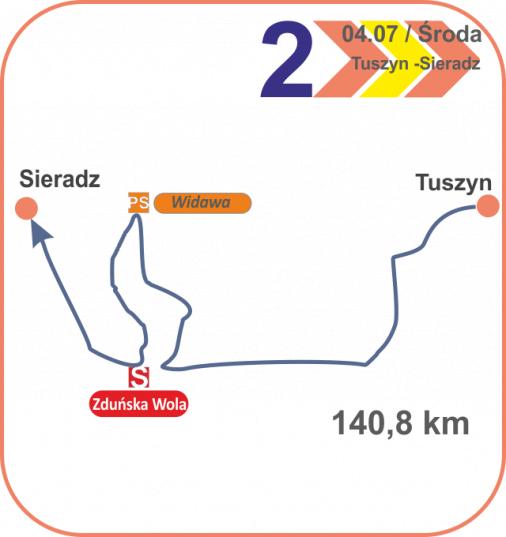 Streckenverlauf Course Cycliste de Solidarnosc et des Champions Olympiques 2012 - Etappe 2