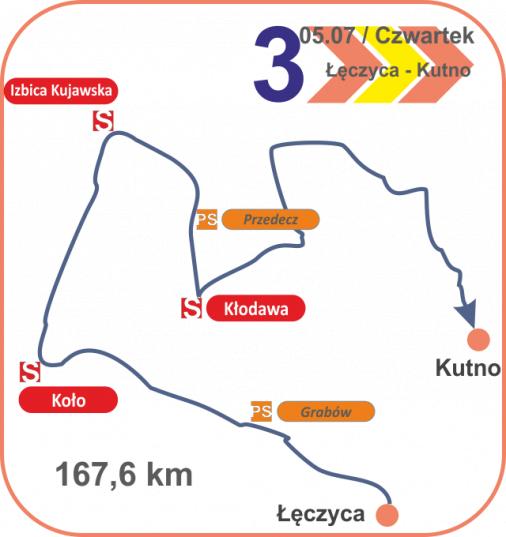 Streckenverlauf Course Cycliste de Solidarnosc et des Champions Olympiques 2012 - Etappe 3