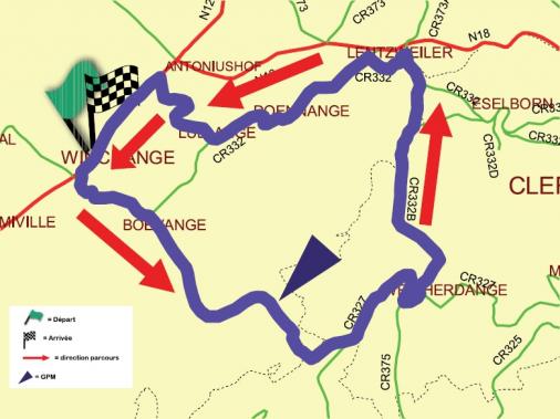 Streckenverlauf GP Gnral Patton - Etappe 2