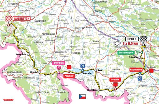 Streckenverlauf Tour de Pologne 2012 - Etappe 2
