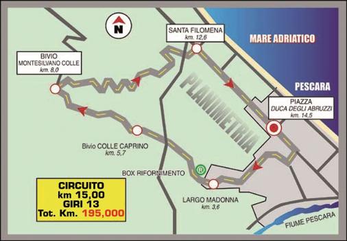 Streckenverlauf Trofeo Matteotti 2012