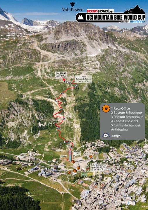 MTB: Weltcup Val dIsre 2012 - Streckenverlauf Downhill
