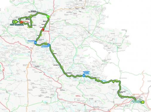 Streckenverlauf Vuelta a Burgos 2012 - Etappe 1