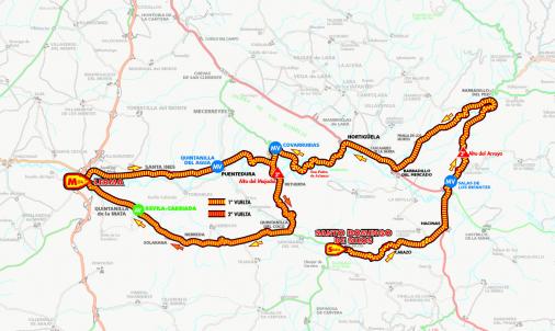 Streckenverlauf Vuelta a Burgos 2012 - Etappe 3