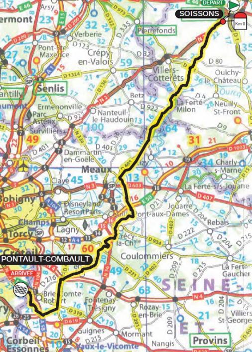Streckenverlauf La Route de France 2012 - Etappe 4