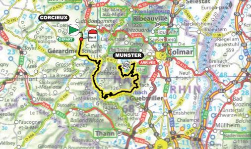 Streckenverlauf La Route de France 2012 - Etappe 9