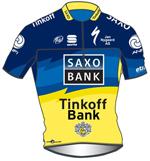 Trikot Team Saxo Bank - Tinkoff Bank (STB) 2012 (Bild: UCI)