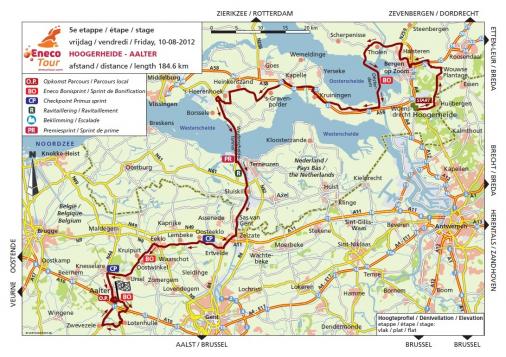 Streckenverlauf Eneco Tour 2012 - Etappe 5