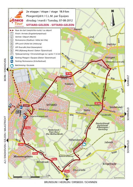 Streckenverlauf Eneco Tour 2012 - Etappe 2