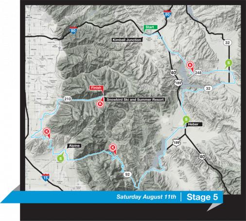 Streckenverlauf Tour of Utah 2012 - Etappe 5
