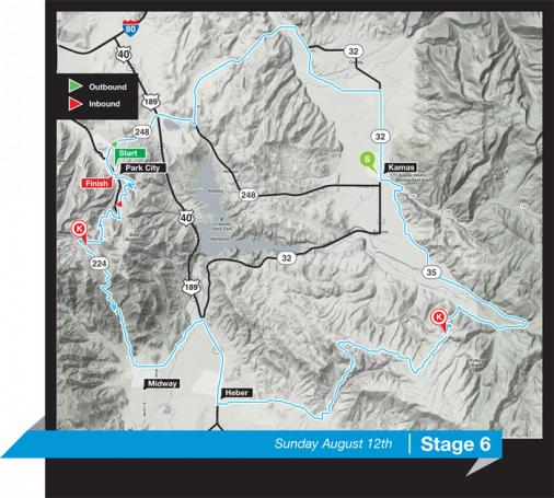 Streckenverlauf Tour of Utah 2012 - Etappe 6
