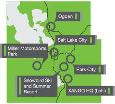 Etappenorte Tour of Utah 2012