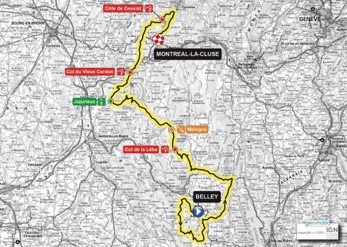 Streckenverlauf Tour de lAin - La route du progrs 2012 - Etappe 3