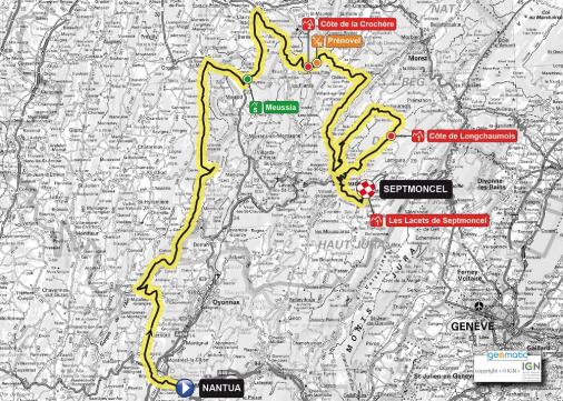 Streckenverlauf Tour de lAin - La route du progrs 2012 - Etappe 4