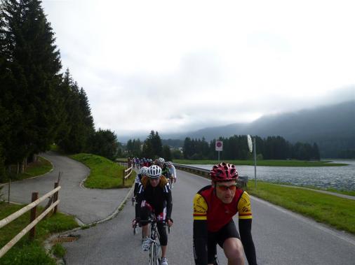 im Gruppetto umrundeten wir den Heidsee