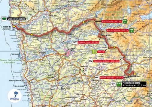 Streckenverlauf Volta a Portugal em Bicicleta - Etappe 4