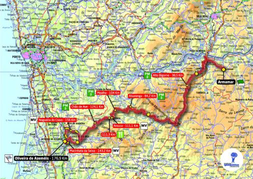 Streckenverlauf Volta a Portugal em Bicicleta - Etappe 5