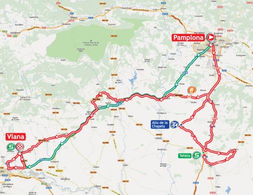 Streckenverlauf Vuelta a España 2012 - Etappe 2