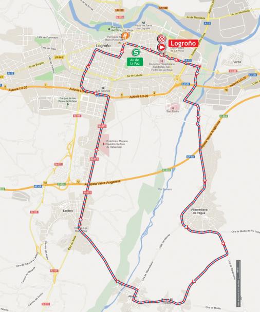Streckenverlauf Vuelta a España 2012 - Etappe 5