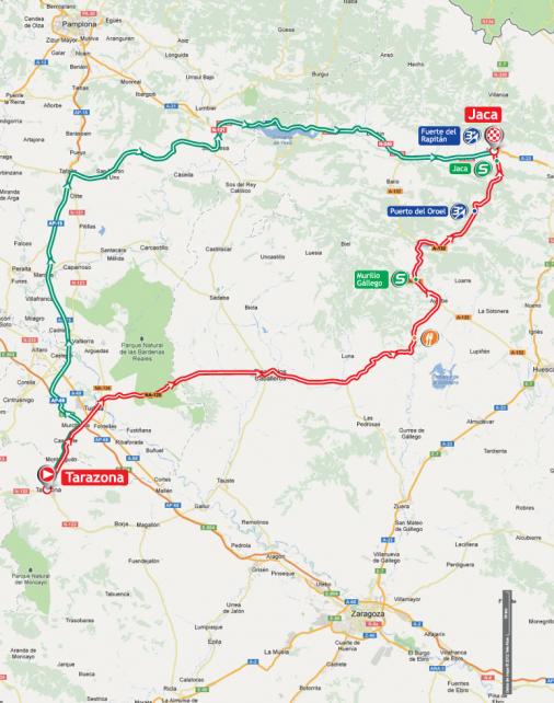 Streckenverlauf Vuelta a España 2012 - Etappe 6