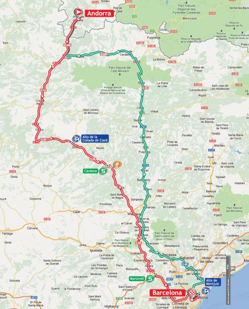 Streckenverlauf Vuelta a España 2012 - Etappe 9