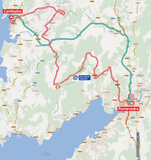 Streckenverlauf Vuelta a España 2012 - Etappe 11