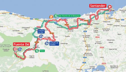 Streckenverlauf Vuelta a España 2012 - Etappe 17