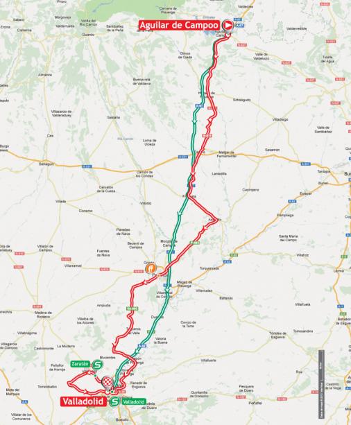 Streckenverlauf Vuelta a España 2012 - Etappe 18