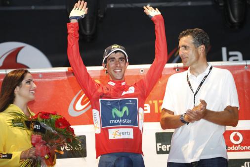Vuelta a España: Movistar gewinnt Mannschaftszeitfahren, Castroviejo streift Rot über