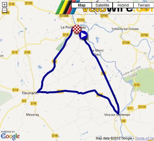 Streckenverlauf Tour du Poitou Charentes 2012 - Etappe 4