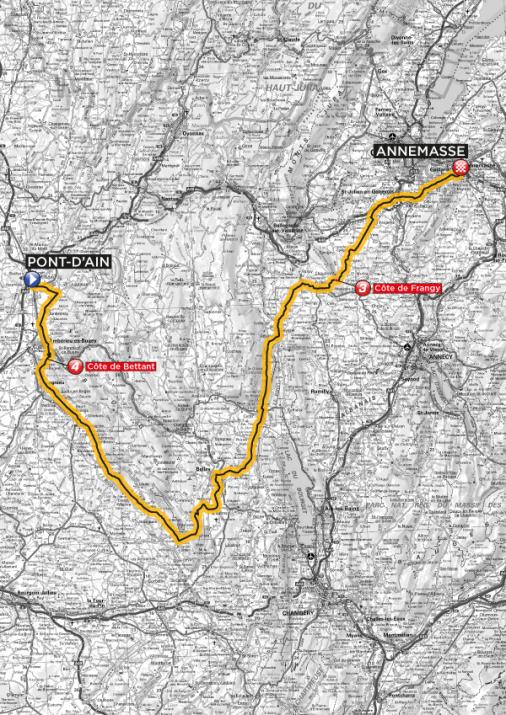 Streckenverlauf Tour de l´Avenir 2012 - Etappe 3