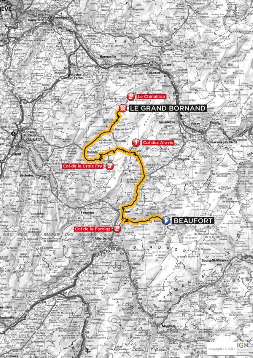 Streckenverlauf Tour de l´Avenir 2012 - Etappe 6