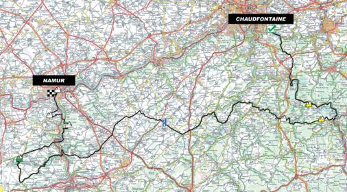 Streckenverlauf Grand Prix de Wallonie 2012