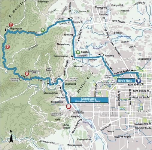 Streckenverlauf Tour of Beijing 2012 - Etappe 2