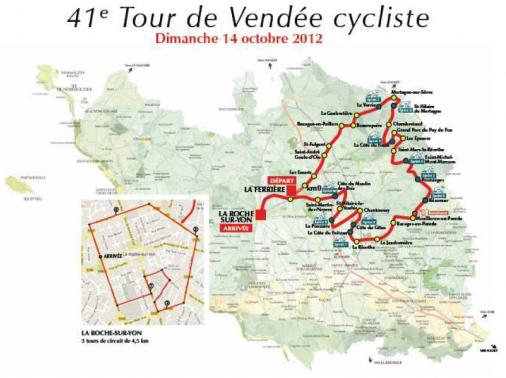 Streckenverlauf Tour de Vendée 2012