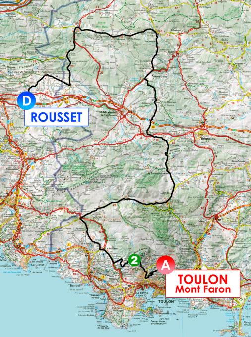 Streckenverlauf Tour Mditerranen 2013 - Etappe 4