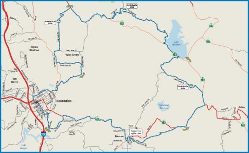 Streckenverlauf Amgen Tour of California 2013 - Etappe 1
