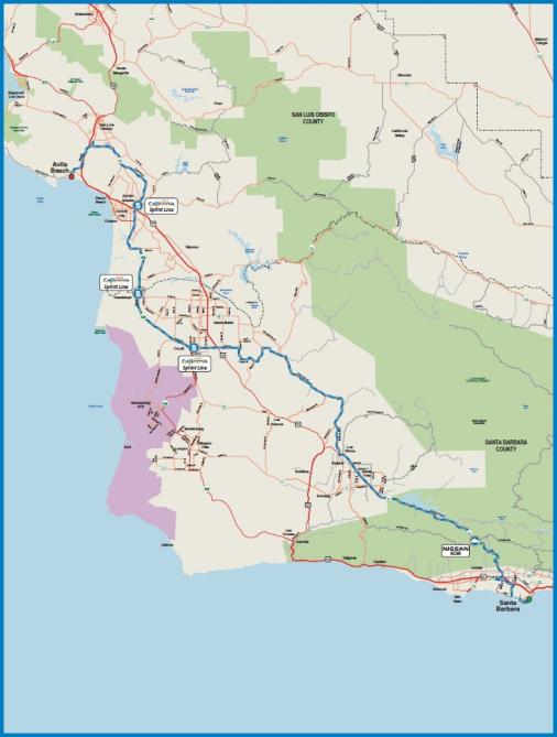 Streckenverlauf Amgen Tour of California 2013 - Etappe 5