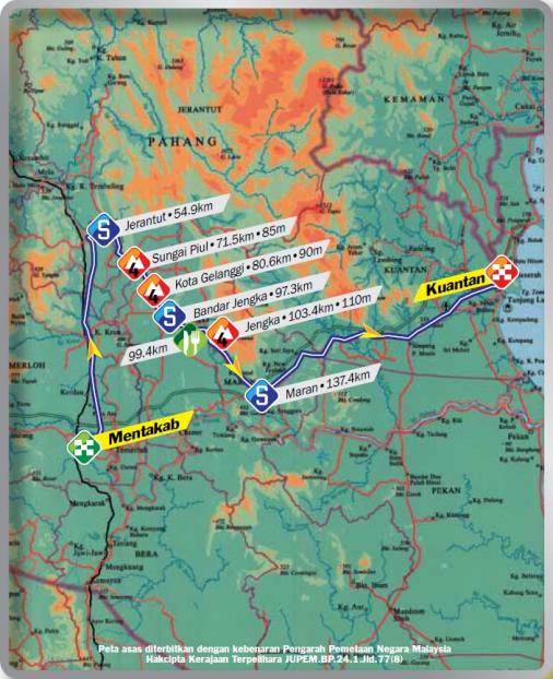 Streckenverlauf Le Tour de Langkawi 2013 - Etappe 6