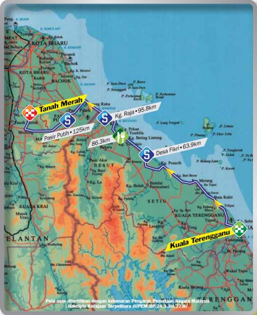 Streckenverlauf Le Tour de Langkawi 2013 - Etappe 8