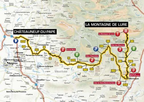 Streckenverlauf Paris - Nice 2013 - Etappe 5