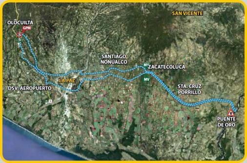 Streckenverlauf Vuelta el Salvador 2013 - Etappe 6