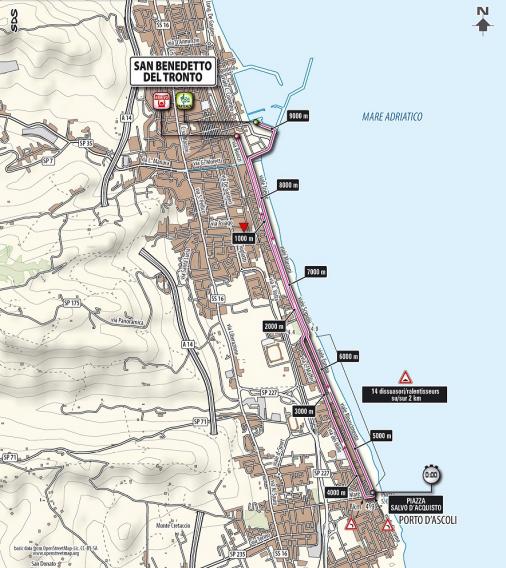 Streckenverlauf Tirreno - Adriatico 2013 - Etappe 7