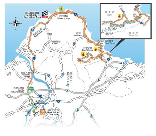 Streckenverlauf Tour de Taiwan 2013 - Etappe 6