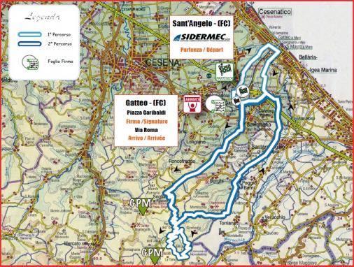 Streckenverlauf Settimana Internazionale Coppi e Bartali 2013 - Etappe 1a