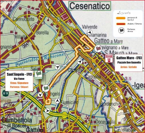 Streckenverlauf Settimana Internazionale Coppi e Bartali 2013 - Etappe 1b