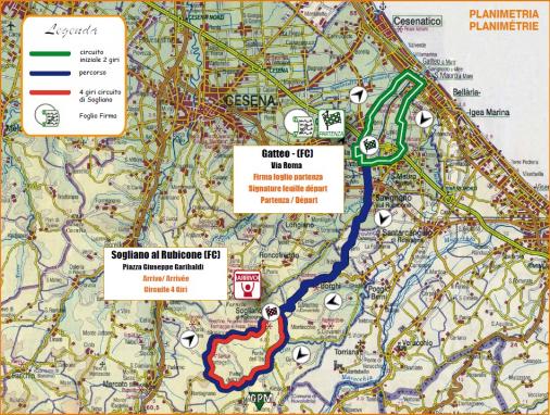 Streckenverlauf Settimana Internazionale Coppi e Bartali 2013 - Etappe 2