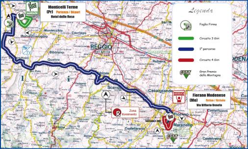 Streckenverlauf Settimana Internazionale Coppi e Bartali 2013 - Etappe 5
