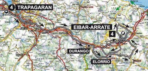 Streckenverlauf Vuelta Ciclista al Pais Vasco 2013 - Etappe 4
